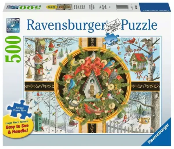 Ravensburger Puzzle Vianočné spevavé vtáctvo XXL