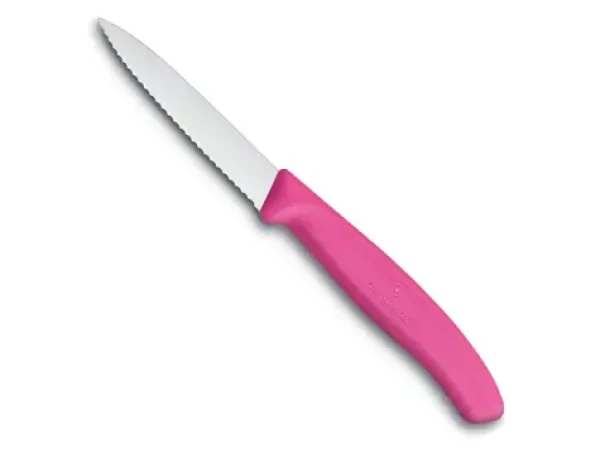 VICTORINOX Nôž na zeleninu s vlnkovaným ostrím 8 cm ružová (6.7636.L115)