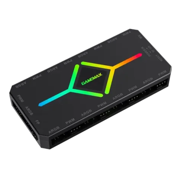 Gamemax V4.0 čierna / Rozbočovač ventilátorov / ARGB / PWM (V4.0 ARGB PWM HUB BK)