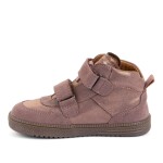 Dievčenské celoročné kožené členkové barefoot topánky LOOP HIGH-TOPS PINK/GOLD Froddo G2110157-5 - 28