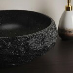 REA - Umývadlo na dosku Mika Black 50x38 REA-U4333