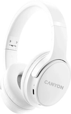 Canyon Canyon OnRiff 4 Sada słuchawkowy Bezprzewodowy Opaska na głowę Połączenia/Muzyka/Sport/Codzienność USB Type-C Bluetooth Biely