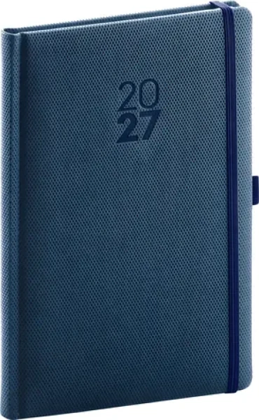 NOTIQUE Diamante 2027 modrý / Týždenný diár / 15 × 21 cm