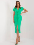 Dámske šaty DHJ SK 17302K.93 Zelená - FPrise one size Zelená
