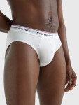 Pánske slipy 3-PACK COTTON BRIEFS 1U87903766004 čierna/sivá/biela Tommy Hilfiger