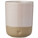 Ib Laursen Kameninový hrnček Heart Light Pink Matt 190 ml