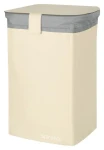 Spirella CLASSIC L kôš na bielizeň 50 L biela / polyester / uzatvárateľný