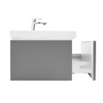 Kúpeľňová skrinka s umývadlom a batériou SAT Feel 60x30x44, 8 cm antracit mat SATFEEL60ANTU4BA SATFEEL60ANTU4BA
