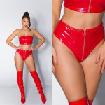 Sexy Koucla Latexlook Hotpants so zipsom