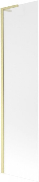 MEXEN/S - Next L vaňová zástena FIX 100 x 150, vzor, zlato kartáčovaný 895-100-000-03-30-55