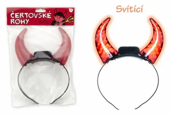 TEDDIES Rohy čertovské svietiace