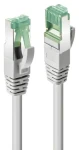 Lindy Cat6a S/FTP 10m šedá / Patch kábel / TPE / GRS recyklovaný / RJ-45 / 10GBase-T (47923)