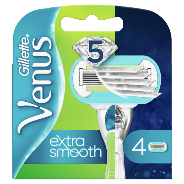 GILLETTE Venus extra smooth náhradné hlavice 4 ks