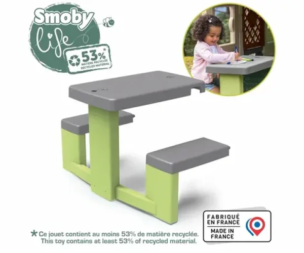 Smoby Stolček Life zeleno-šedá