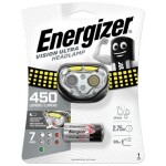 Energizer Headlight Vision Ultra 450lm / čelové svietidlo / Dosvit: až 85 metrov / 3xAAA (7638900424478)