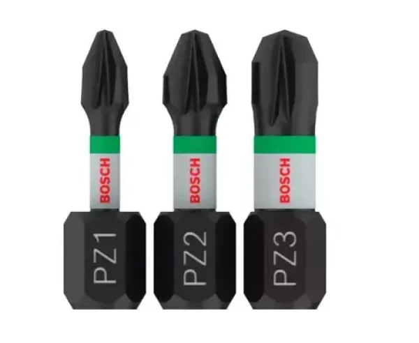 BOSCH 2608522471 / Sada skrutkovacích bitov PRO Pozidriv Impact 25 mm / PZ1 PZ2 PZ3 / 3ks (2608522471)
