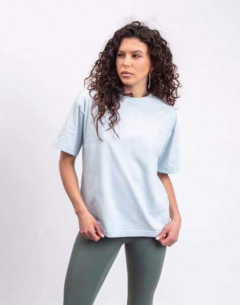 Organic Basics True Boxy Tee Light Blue L