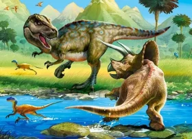 Castorland 070084 Tyranosaurus vs. Triceratops