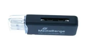 MediaRange Čítačka pamäťových kariet USB 3.0 čierna / Čítačka pamäťových kariet / SD, SDHC, SDXC, MMC / USB-A 3.2 Gen 1 (MRCS507)