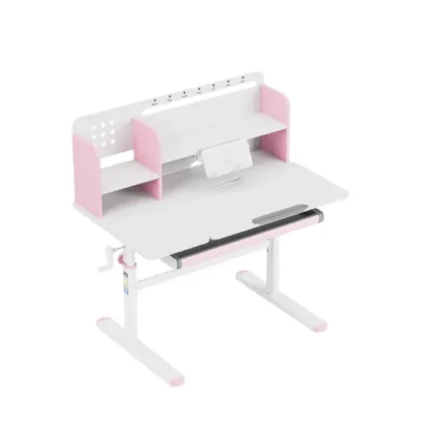 Mark Adler Study 5.7 ružová / Detský nastaviteľný písací stôl / pre deti od 90 do 160 cm (MA-STUDY 5.7 PINK)