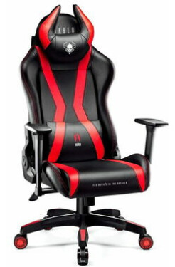 Diablo X-Horn 2.0 Kids čierno-červená / herná detská stolička / nastaviteľná / umelá koža / nosnosť 160 kg (X-HORNSCZCZ)