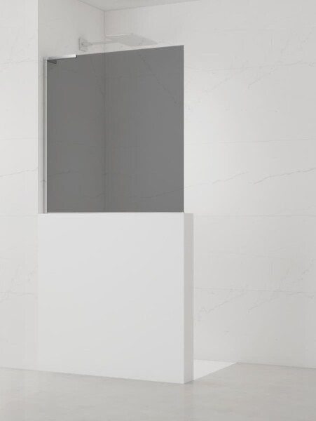 Sprchová zástena SAT walk-in 90 cm na zníženú priečku SATBWISKS90ZAVL SATBWISKS90ZAVL