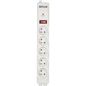 Retlux RSP 530 Prepäťová ochrana 5 zásuviek / 918J (8590669362790)