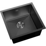 MEXEN - Trixo oceľový drez 1-bowl 440 x 440 mm, čierna 6413441000-70