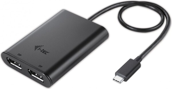 I-TEC USB-C - DisplayPort x2 Čierny (C31DUAL4KDP)