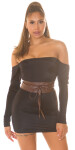 Sexy waist belt in leather look Einheitsgroesse