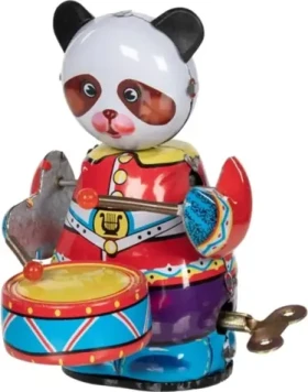 GOKI Naťahovacia kovová panda