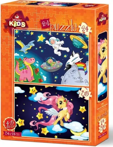 ART PUZZLE 4492 Puzzle Astronaut a Mláďa Pegasa