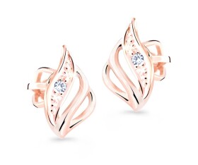 Cutie Jewellery Luxusné zlaté náušnice s trblietavými zirkónmi Z8024-30-10-X-L4