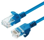 MicroConnect CAT6a U/UTP Slim 0.2m modrá / Patch kábel / RJ-45 (V-UTP6A002B-SLIM)
