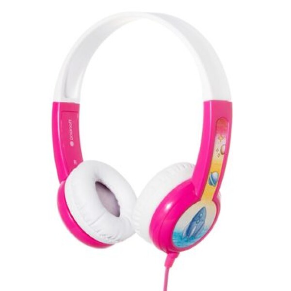 Buddyphones Discover Ružové / detské drôtové slúchadlá / 3 režimy počúvania / skladacie / BuddyCable (BP-DIS-PINK-01-K)