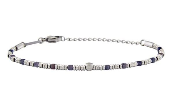 BREIL Korálkový náramok so zafírom Priam TJ3648