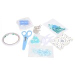 Mamido Súprava malej návrhárky s modrými materiálmi a doplnkami