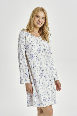 Taro Caroline 3455 long/r M-XL Z25/26 dámske tričko modré květy M