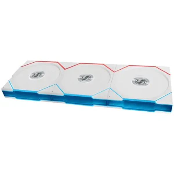 Lian Li UNI FAN TL Wireless Fan 3ks biela / 120mm / Fluid Dynamic Bearing / 33 dB @ 2600 RPM / 90.1 CFM / 4-Pin PWM (12TL1W3W)