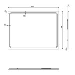 SAPHO - CIRASA kúpeľňová skrinka 60 cm CIRASA s umývadlom a LED zrkadlom, 2 zásuvky, biely lesk KSET-094