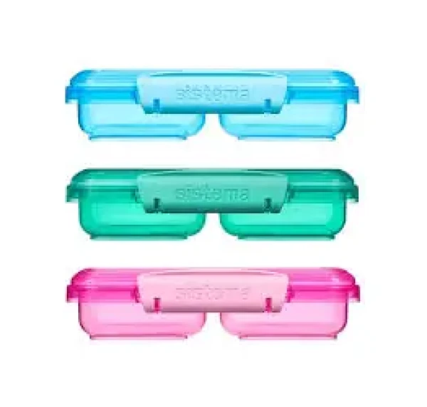 Sistema Lunch Small Split Delený desiatový box s 2 oddielmi 350 ml mix farieb (9414202415189)