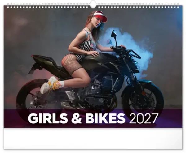 Presco Group Girls Bikes 2027 / Nástenný kalendár / 48 × 33 cm