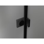 MEXEN/S - Lunar T sprchovací kút dvere krídlové pravá 70 x 80, transparent, čierna 834T-070-080-70-00-P