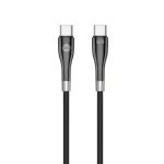 Forever Sleek Kábel USB-C (M) - USB-C (M) (60W) 1m čierna (5900495082718)