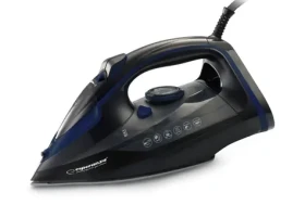 Esperanza EHI012 čierna / Naparovacia žehlička / keramická doska / 2600 W / nádrž 0,35 l (EHI012)