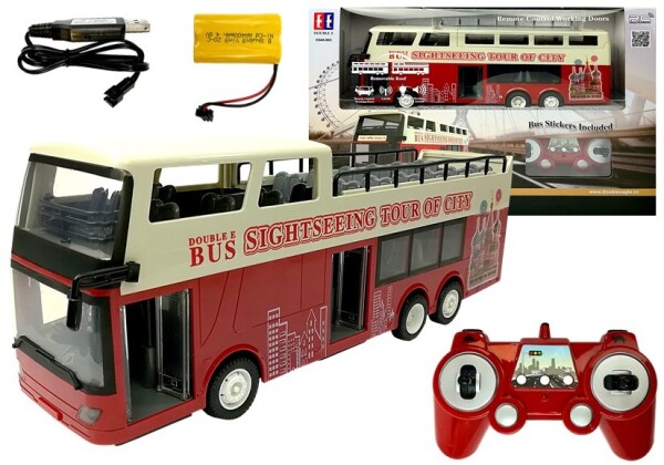 Double E Double E Diaľkovo ovládaný dvojposchodový autobus R/C 2.4G 1:18