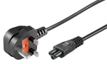 MicroConnect Power Cord UK Typ G - C5 2m čierna / Anglická koncovka (PE090818)