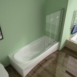 H K - Vaňová zástena S33 130x140cm - trojdielna sklopná, číre sklo SE-S33-130