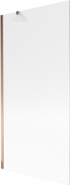 MEXEN/S - Next vaňová zástena FIX 90 x 150, prúžky, ružové zlato 895-090-000-00-09-60