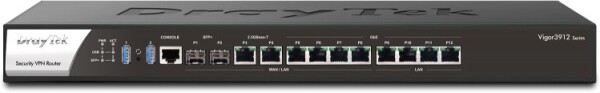 DrayTek DRAYTEK Router Vigor 3912S 2x 10G/1G SFP+ 2x 2.5G/1G/100M/10M 4x 1G/100M/10M Ethernet